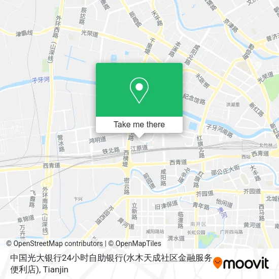中国光大银行24小时自助银行(水木天成社区金融服务便利店) map