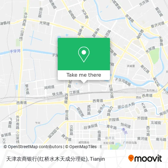 天津农商银行(红桥水木天成分理处) map