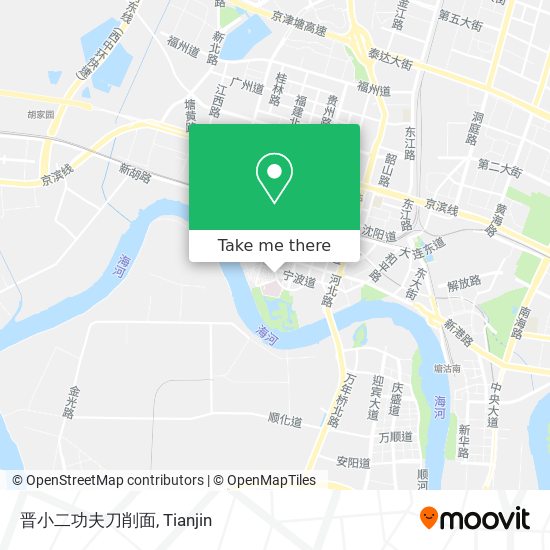 晋小二功夫刀削面 map