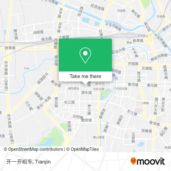 开一开租车 map