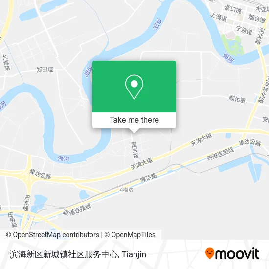 滨海新区新城镇社区服务中心 map