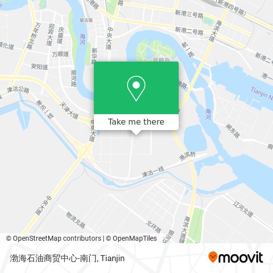 渤海石油商贸中心-南门 map
