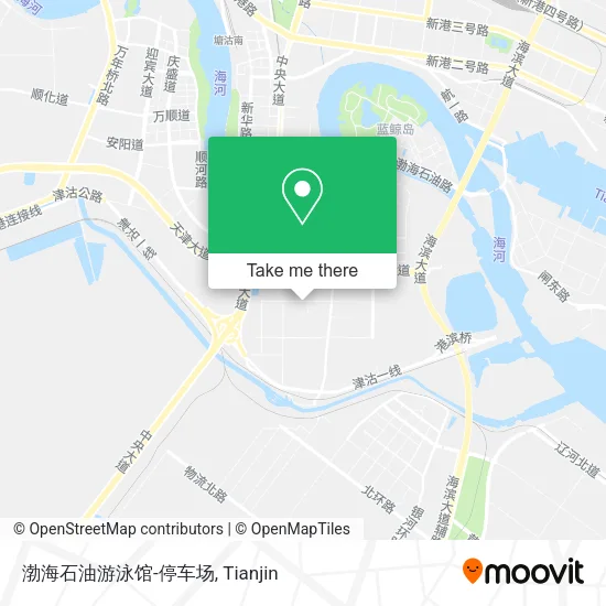 渤海石油游泳馆-停车场 map