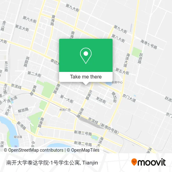 南开大学泰达学院-1号学生公寓 map