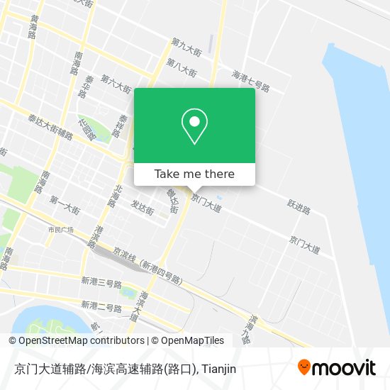 京门大道辅路/海滨高速辅路(路口) map