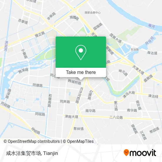 咸水沽集贸市场 map