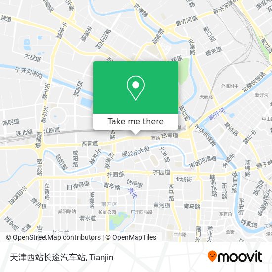 天津西站长途汽车站 map