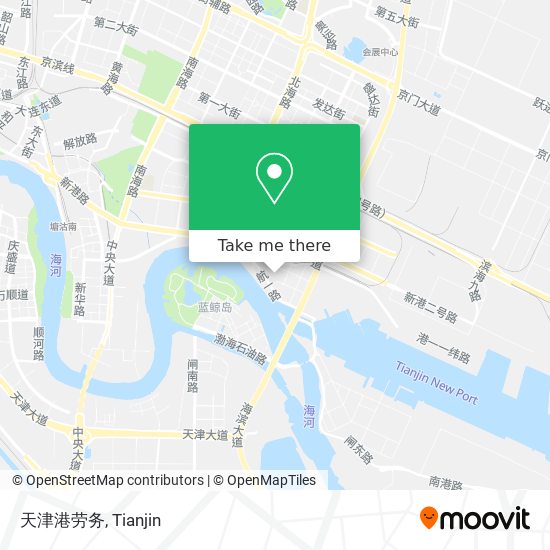 天津港劳务 map