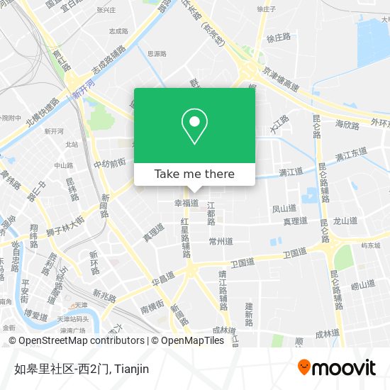 如皋里社区-西2门 map