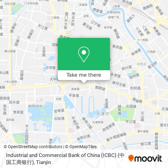 Industrial and Commercial Bank of China (ICBC) (中国工商银行) map