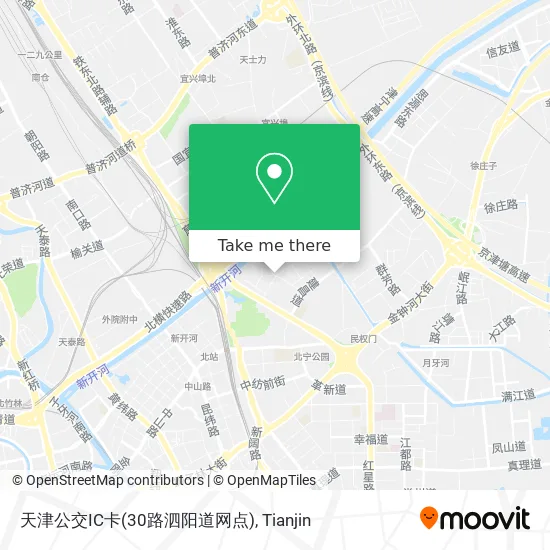 天津公交IC卡(30路泗阳道网点) map