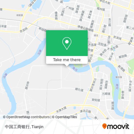 中国工商银行 map