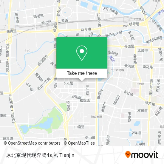 原北京现代现奔腾4s店 map