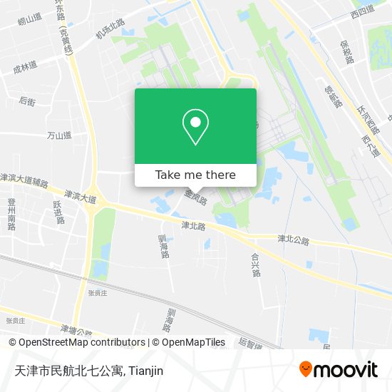 天津市民航北七公寓 map