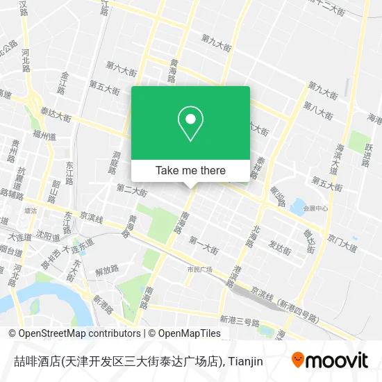 喆啡酒店(天津开发区三大街泰达广场店) map