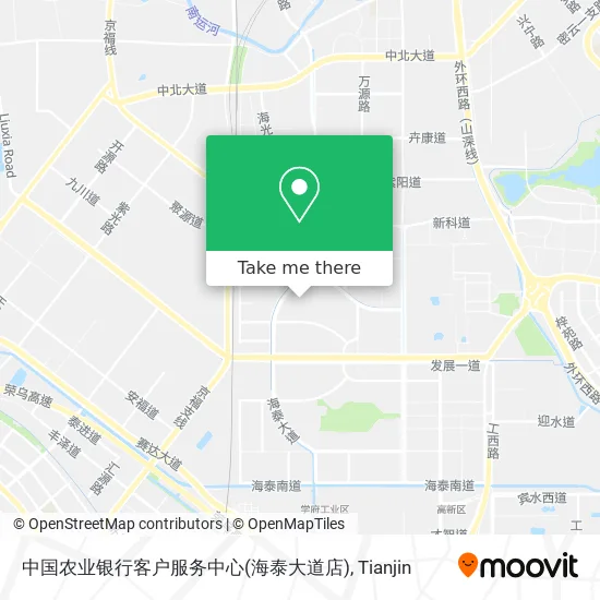 中国农业银行客户服务中心(海泰大道店) map