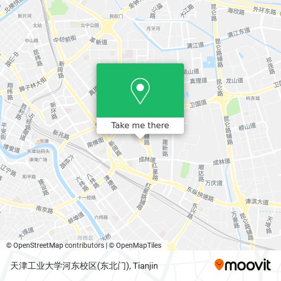 天津工业大学河东校区(东北门) map