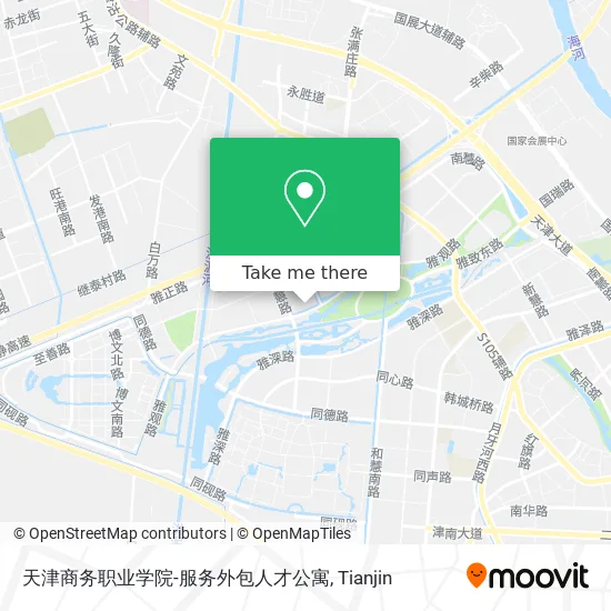 天津商务职业学院-服务外包人才公寓 map