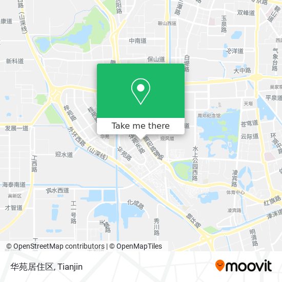 华苑居住区 map