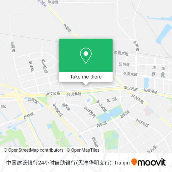 中国建设银行24小时自助银行(天津华明支行) map