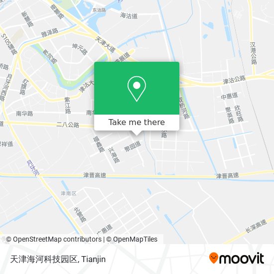 天津海河科技园区 map