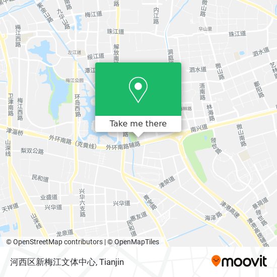 河西区新梅江文体中心 map