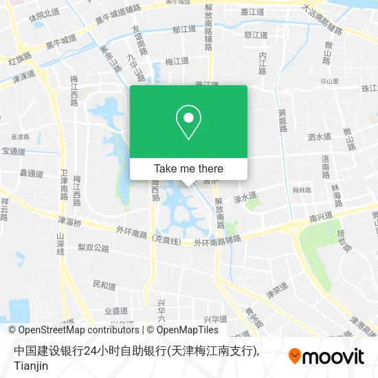 中国建设银行24小时自助银行(天津梅江南支行) map