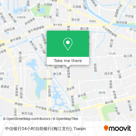 中信银行24小时自助银行(梅江支行) map
