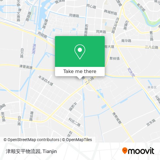 津顺安平物流园 map