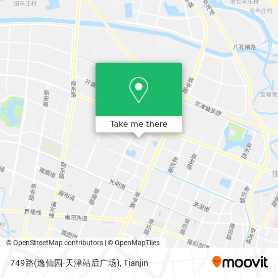 749路(逸仙园-天津站后广场) map