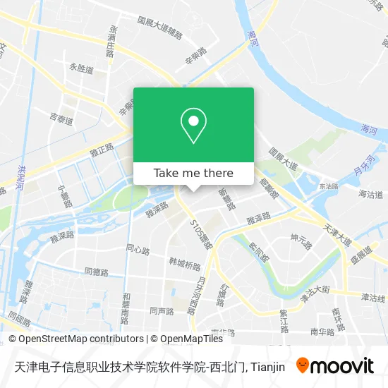 天津电子信息职业技术学院软件学院-西北门 map