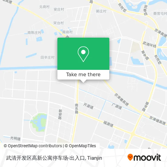 武清开发区高新公寓停车场-出入口 map