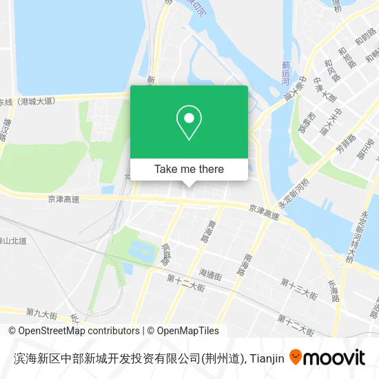 滨海新区中部新城开发投资有限公司(荆州道) map