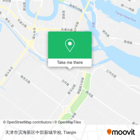 天津市滨海新区中部新城学校 map