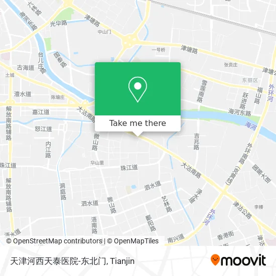 天津河西天泰医院-东北门 map