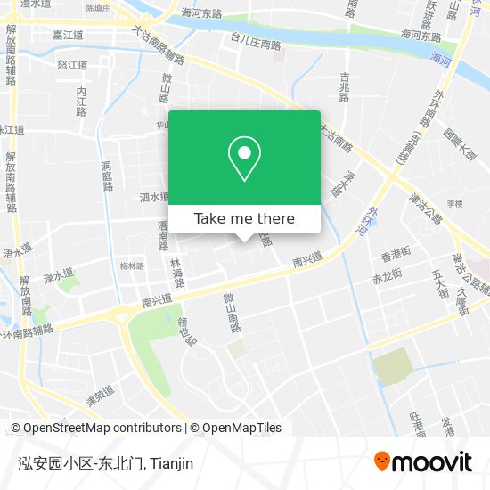 泓安园小区-东北门 map