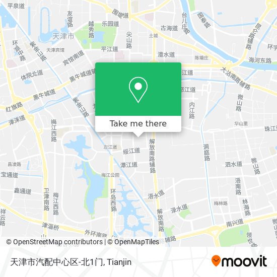 天津市汽配中心区-北1门 map