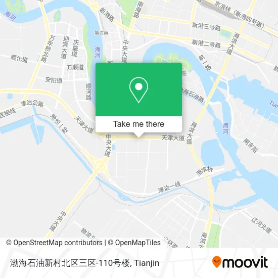 渤海石油新村北区三区-110号楼 map