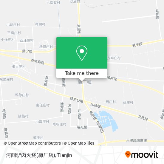 河间驴肉火烧(梅厂店) map
