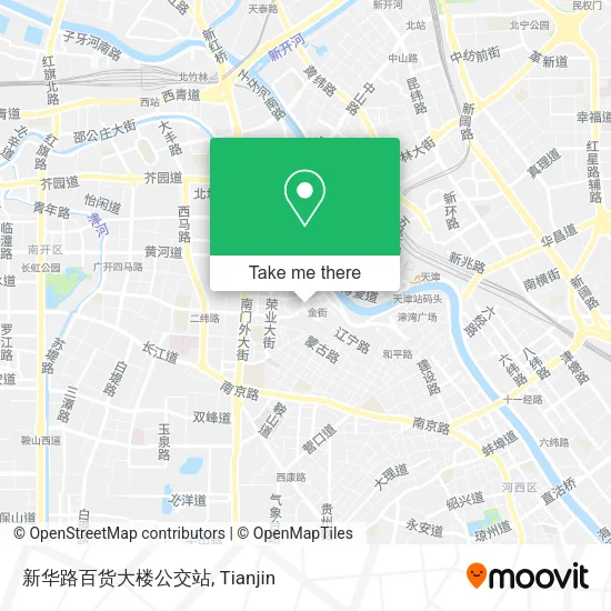 新华路百货大楼公交站 map