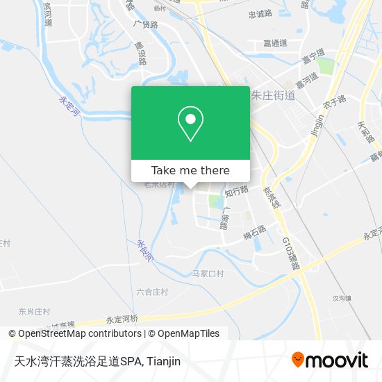 天水湾汗蒸洗浴足道SPA map