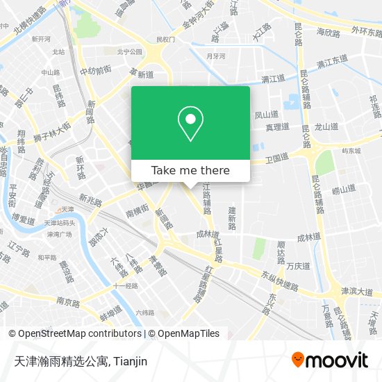 天津瀚雨精选公寓 map