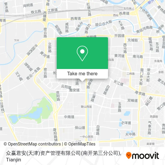 众赢君安(天津)资产管理有限公司(南开第三分公司) map