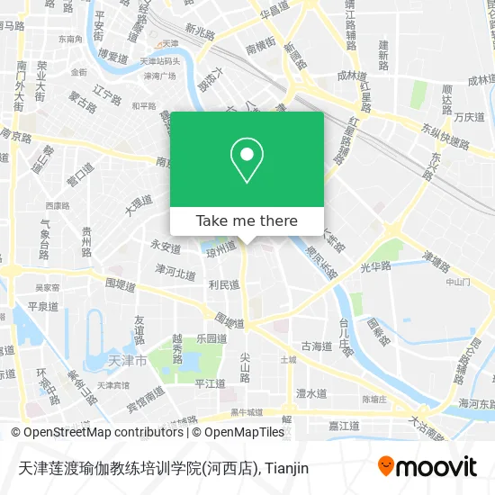 天津莲渡瑜伽教练培训学院(河西店) map