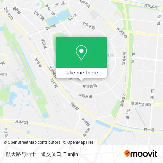 航天路与西十一道交叉口 map