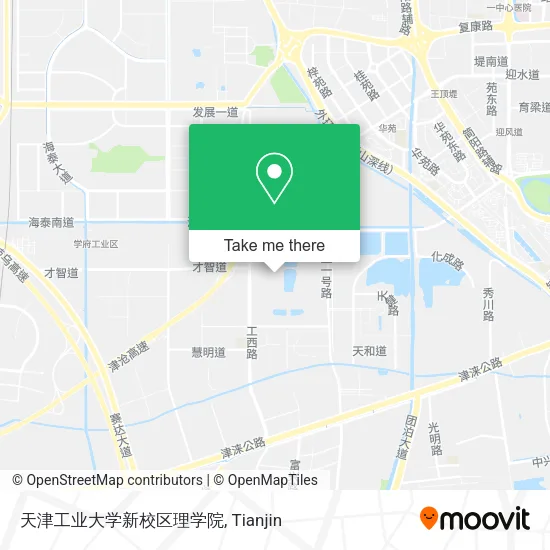 天津工业大学新校区理学院 map