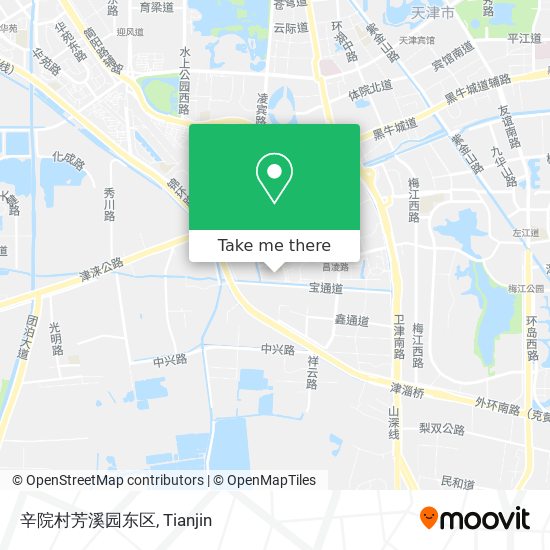 How To Get To 辛院村芳溪园东区in Tianjin By Bus Or Metro