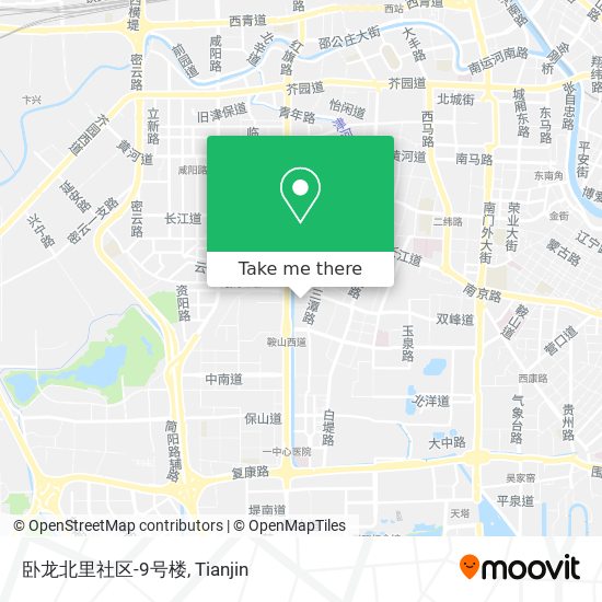 卧龙北里社区-9号楼 map