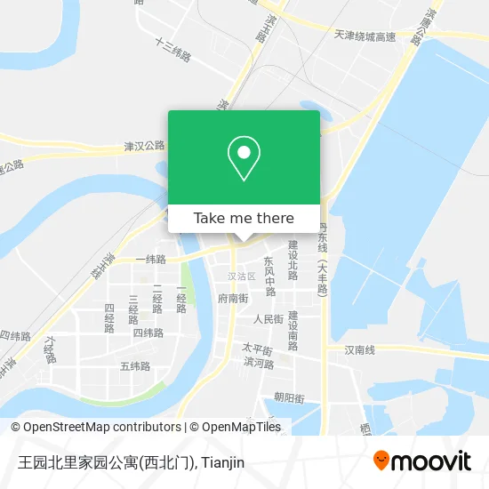 王园北里家园公寓(西北门) map