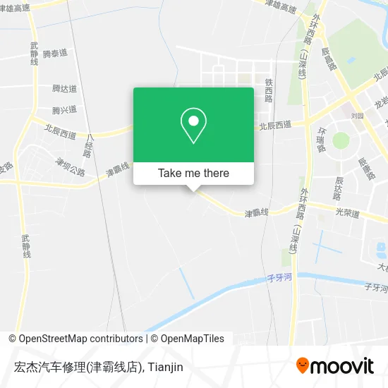 宏杰汽车修理(津霸线店) map